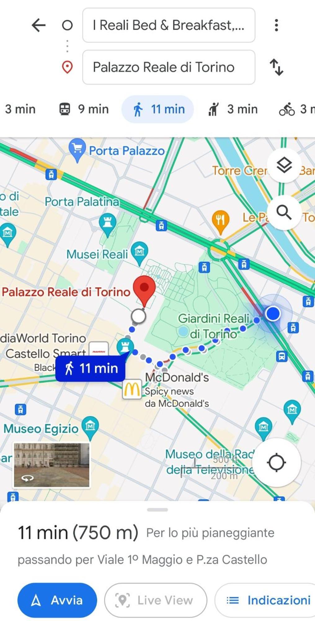 I Reali Bed & Breakfast Turin Exteriör bild